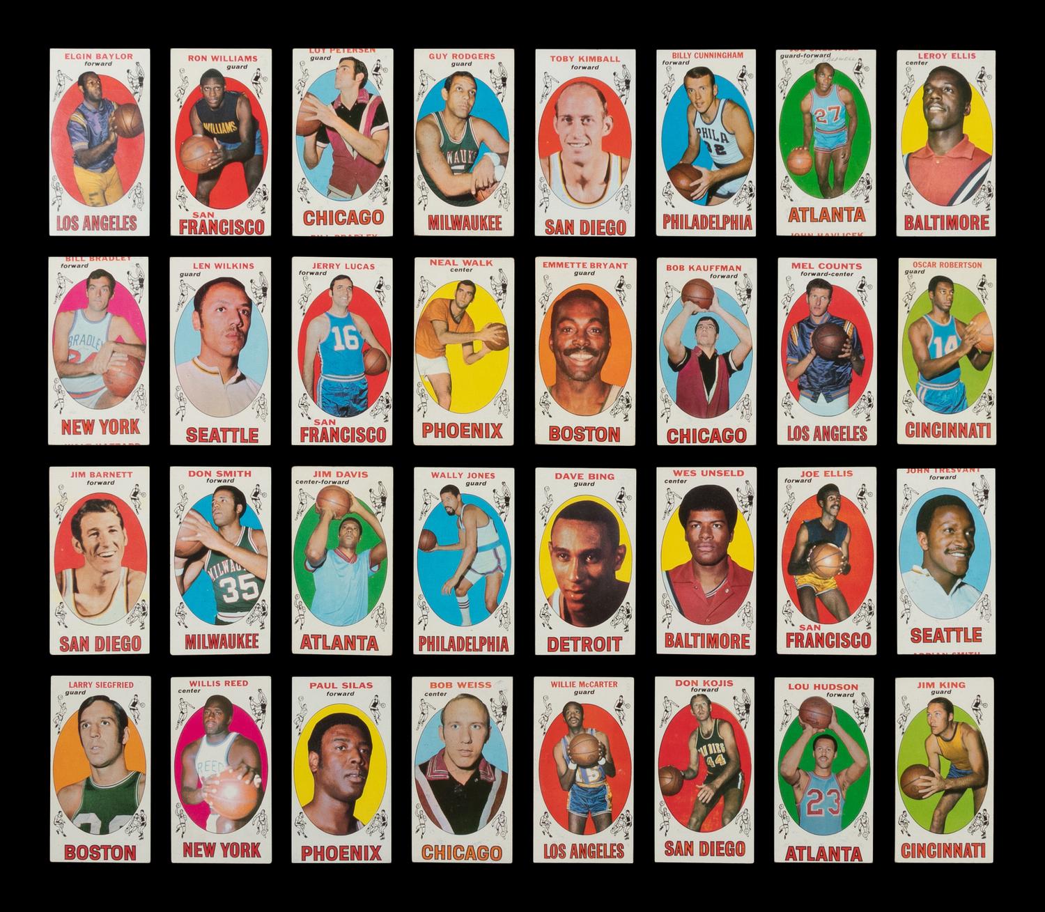 A Near Set of 1969-70 Topps Basketball Cards (97/99)