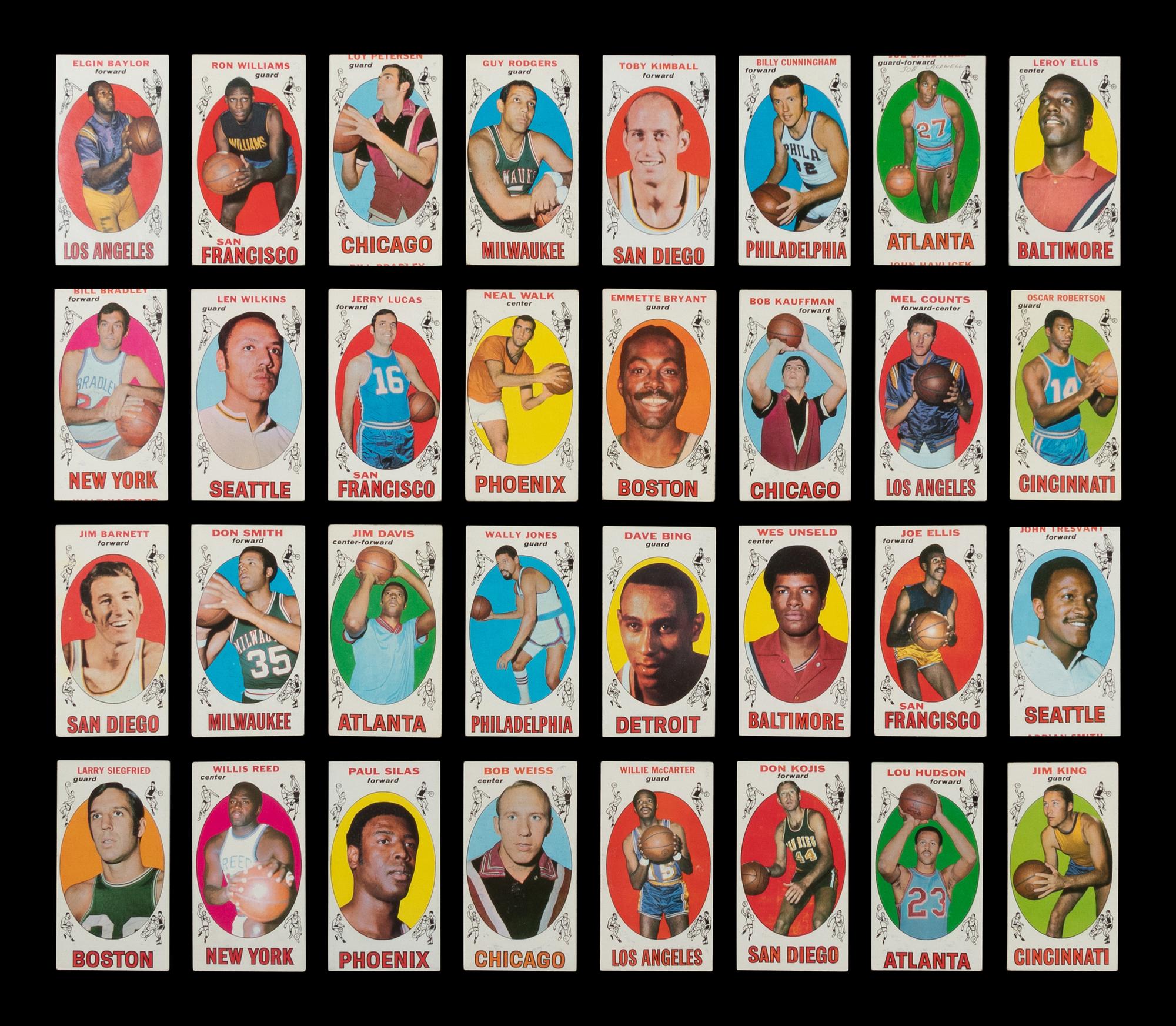 A Near Set of 1969-70 Topps Basketball Cards (97/99)