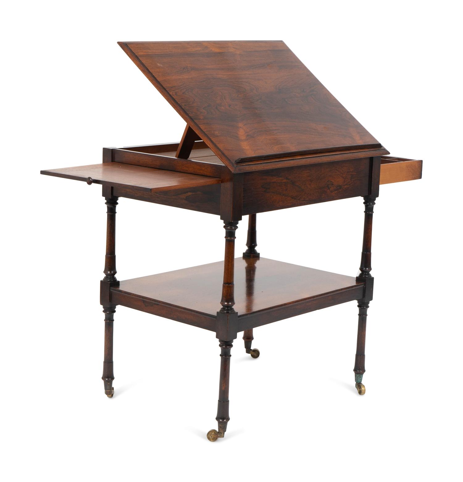 A Regency Rosewood Adjustable Reading Table — 19TH CENTURY