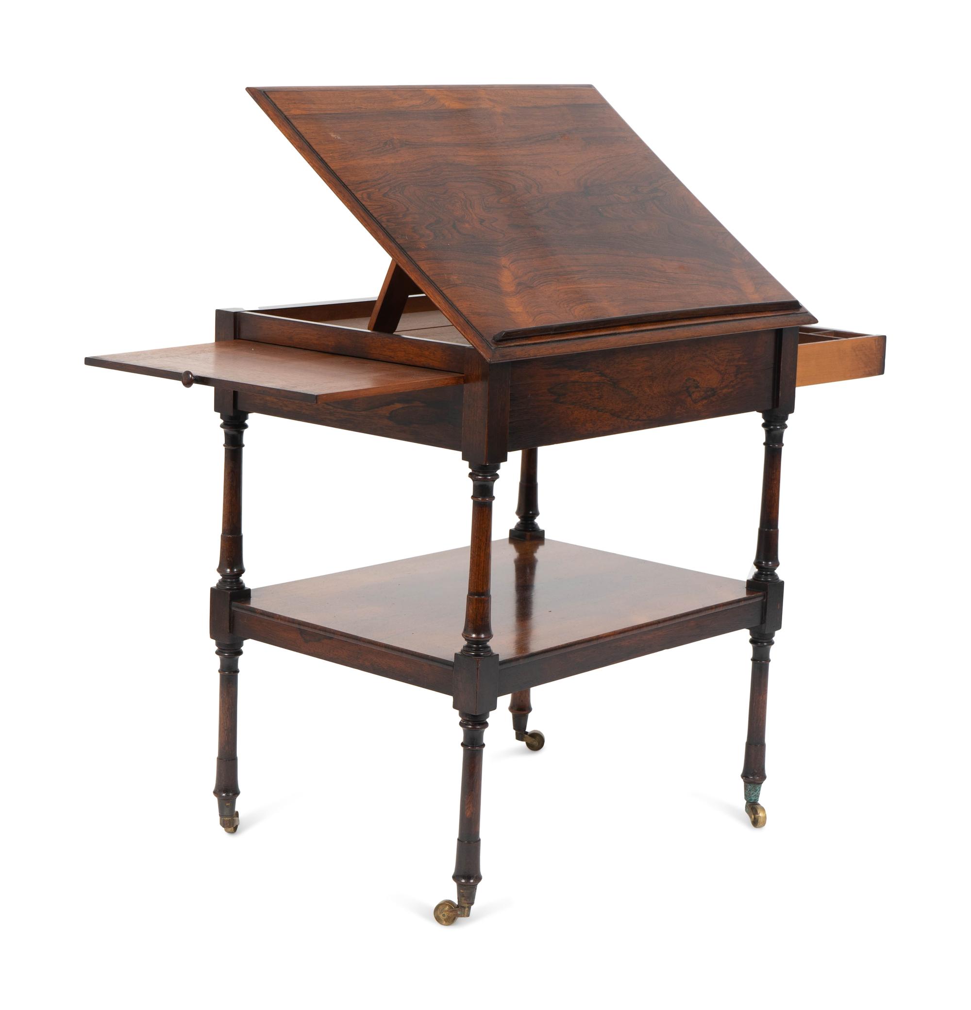 A Regency Rosewood Adjustable Reading Table — 19TH CENTURY