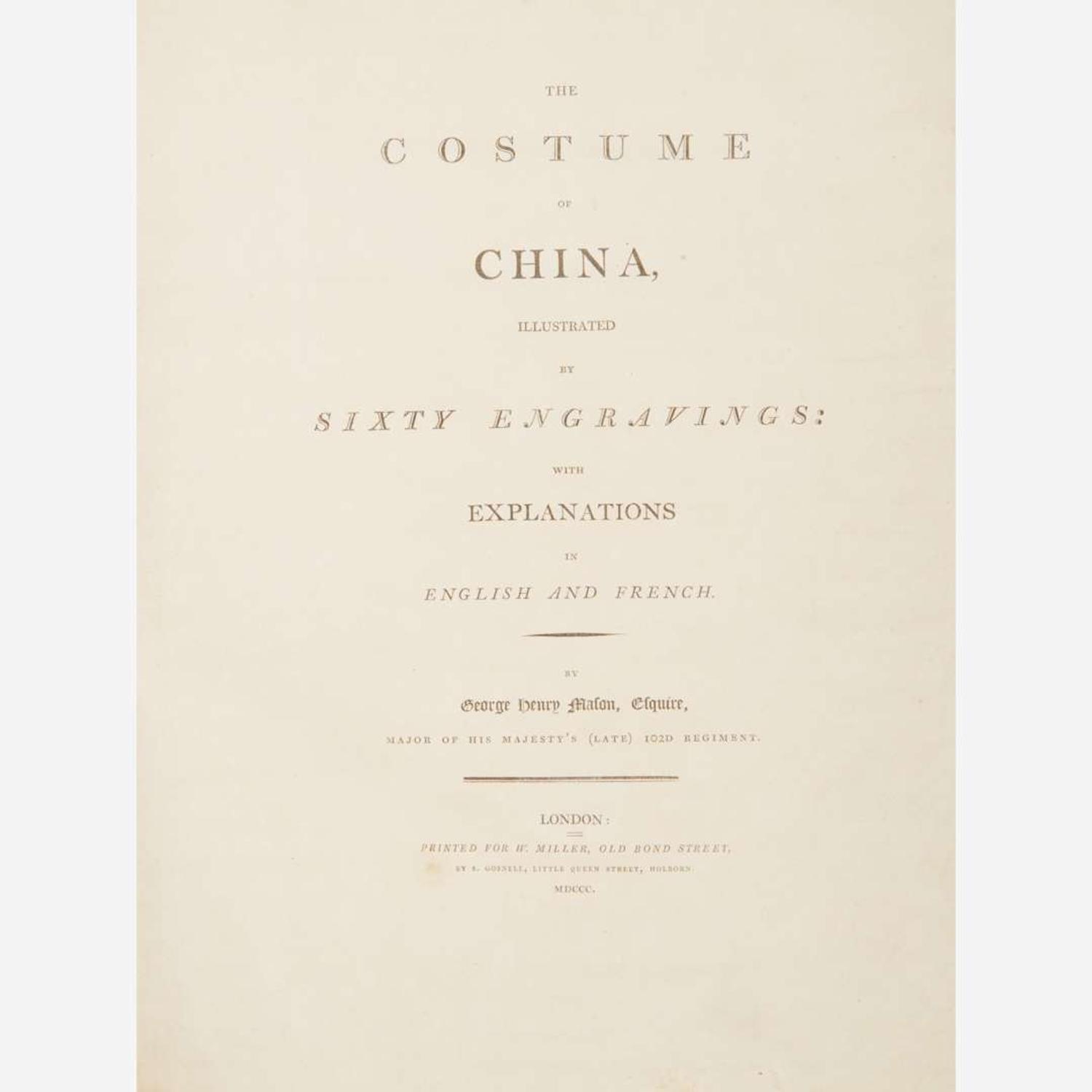 [Travel & Exploration] [China] Mason, George Henry The Costume of China...