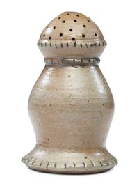 A Very Rare Stoneware Salt or Muffineer