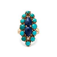 LAPIS LAZULI AND TURQUOISE RING