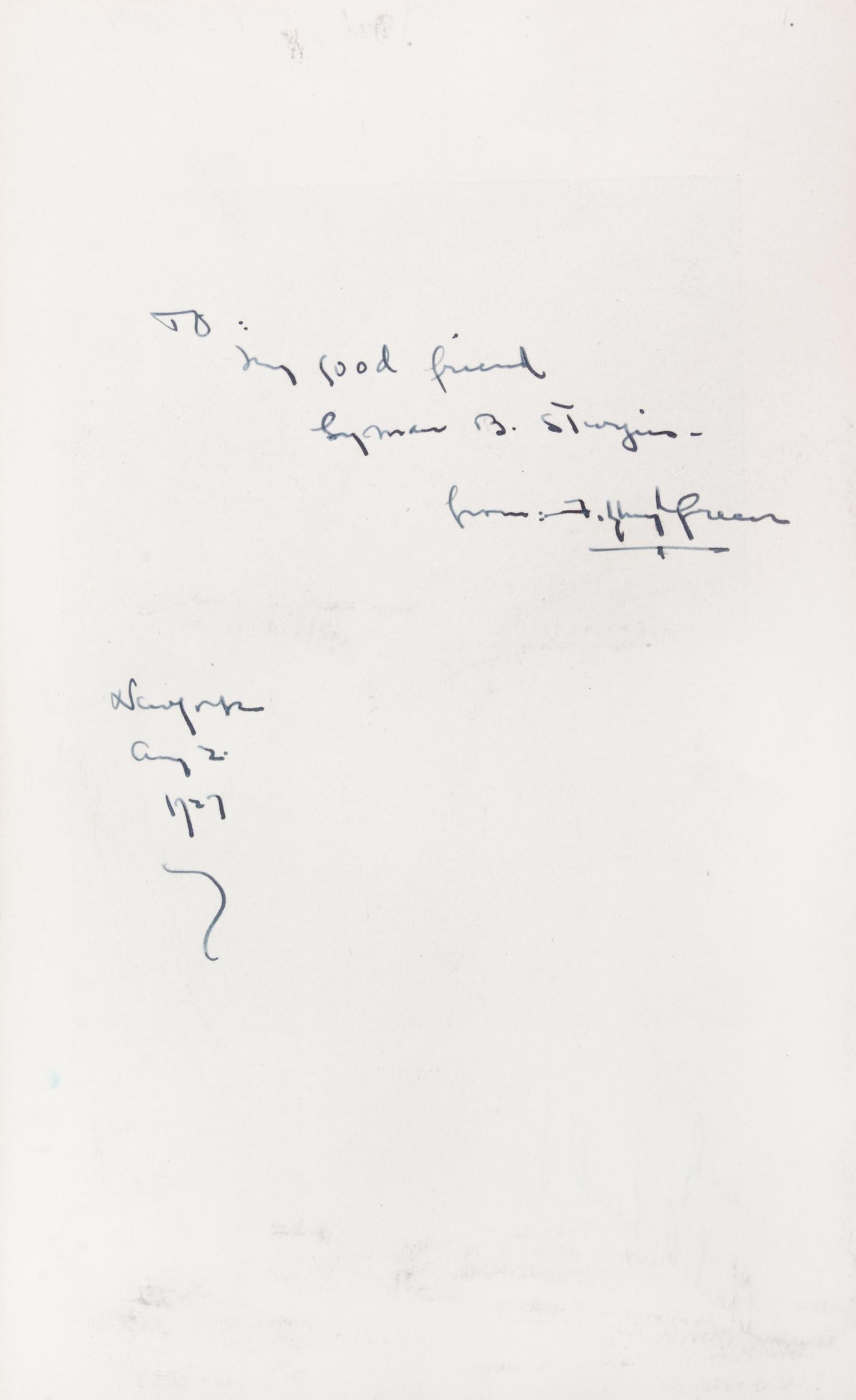 LINDBERGH, CHARLES. WE. New York and London, 1927. Signed by Lindbergh, w/original drawing by Clayton Knight.