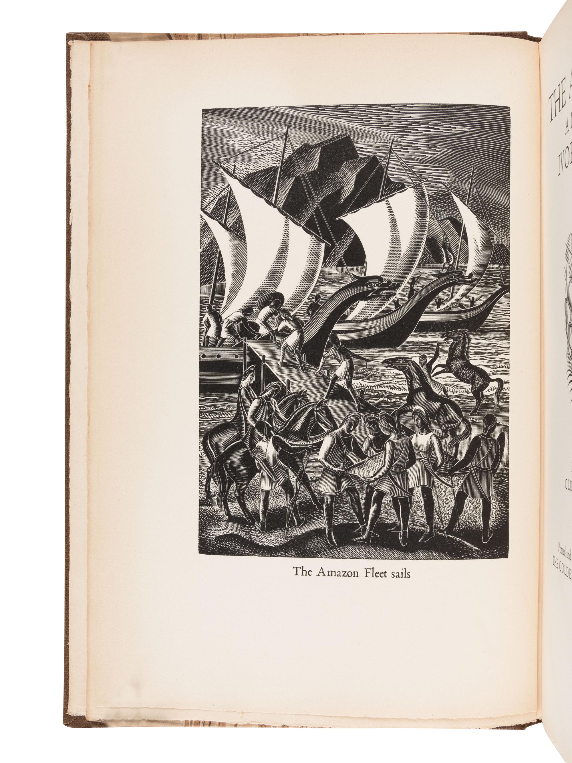 [GOLDEN COCKEREL PRESS]. BANNET, Ivor. The Amazons. London: The Golden Cockerel Press, 1948.