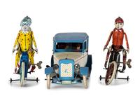 Three German Tin Lithograph Windup Toys