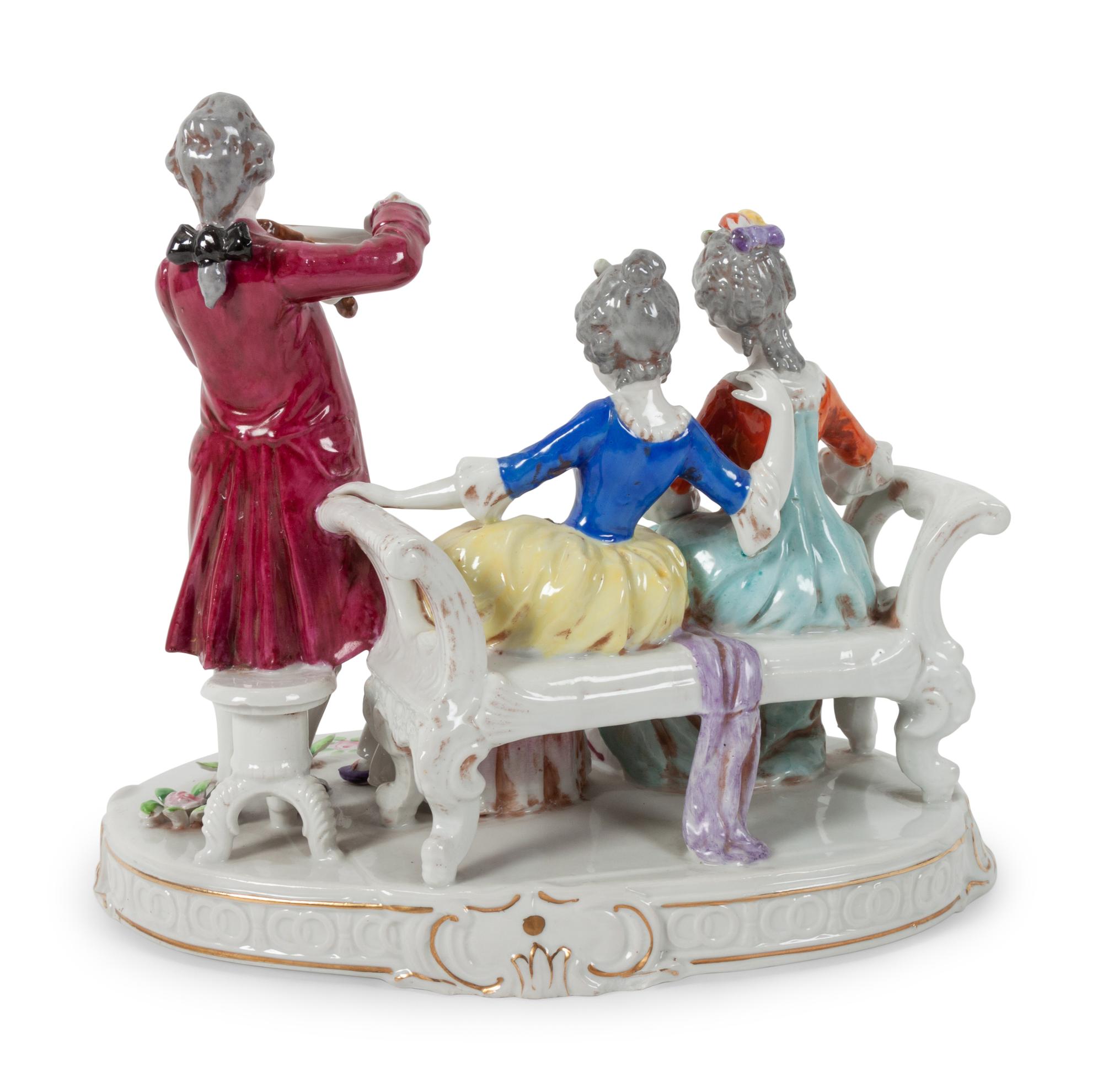A Continental Porcelain Figural Group