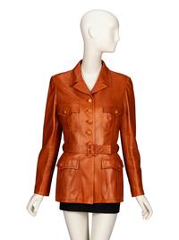 Chanel, Cognac Leather Safari Jacket