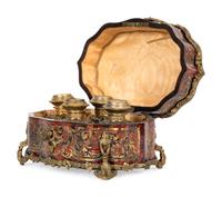 A French Gilt Metal Mounted and Boulle Marquetry Scent Casket