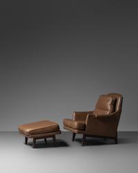 Lounge Chair and Ottoman, model 484, Dunbar, USA