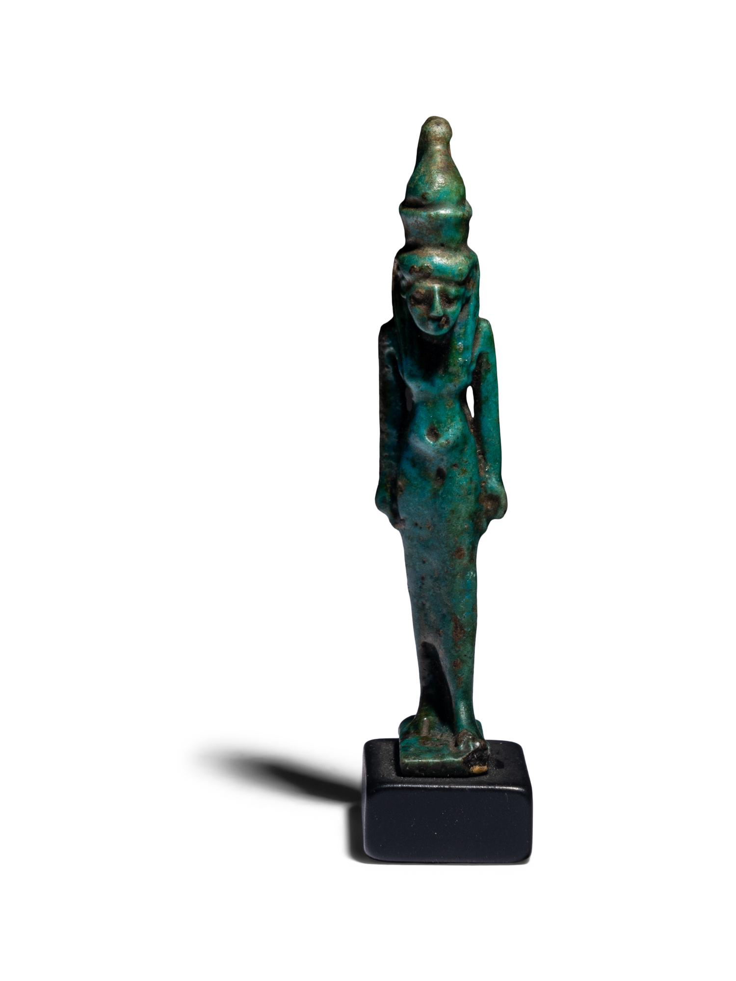 An Egyptian Faience Mut Amulet