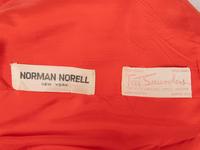 Norman Norell, Coral Linen Dress, 1960's