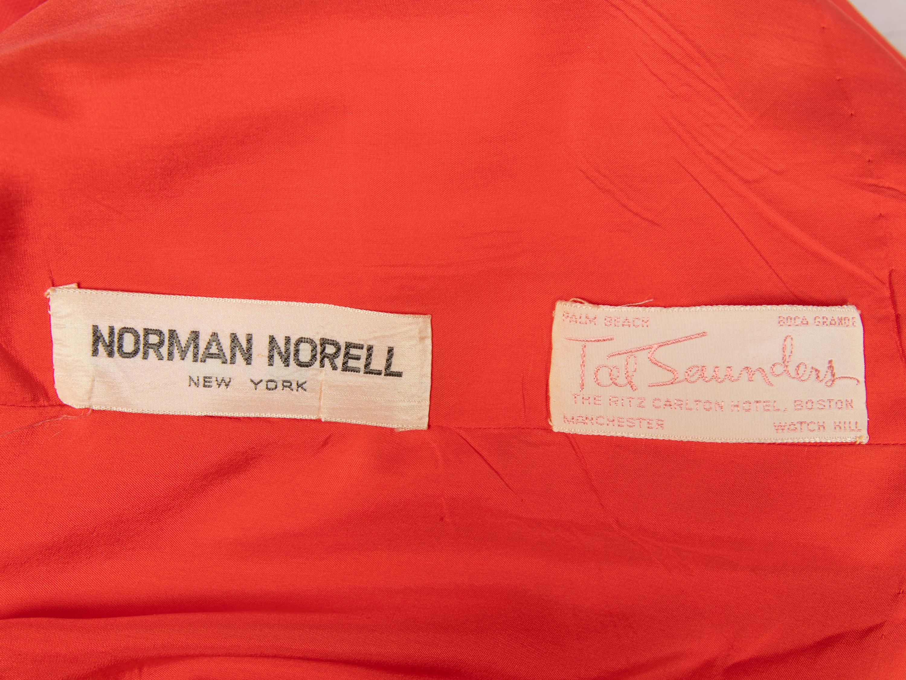 Norman Norell, Coral Linen Dress, 1960's