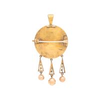 ETRUSCAN REVIVAL, YELLOW GOLD AND MICROMOSAIC SET