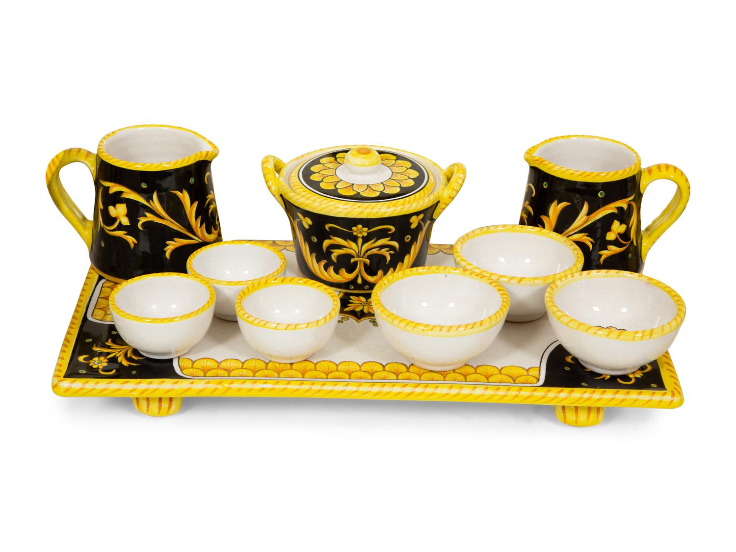 An Italian Faience Dinner Service
