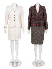 Two Yves Saint Laurent Two-Piece Skirt Suits, 1980-90s