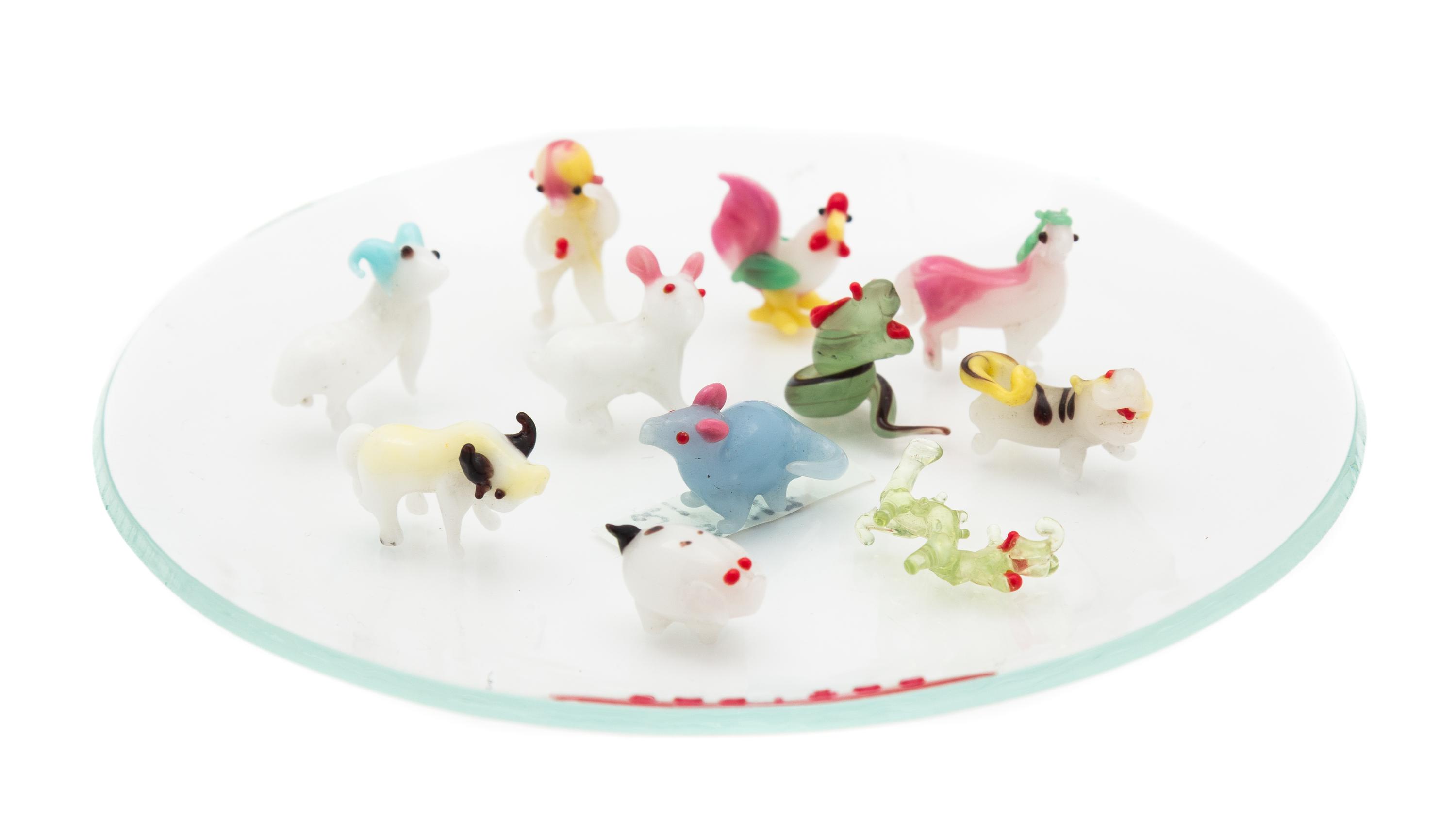 A Miscellaneous Group of 19 Glass Objects