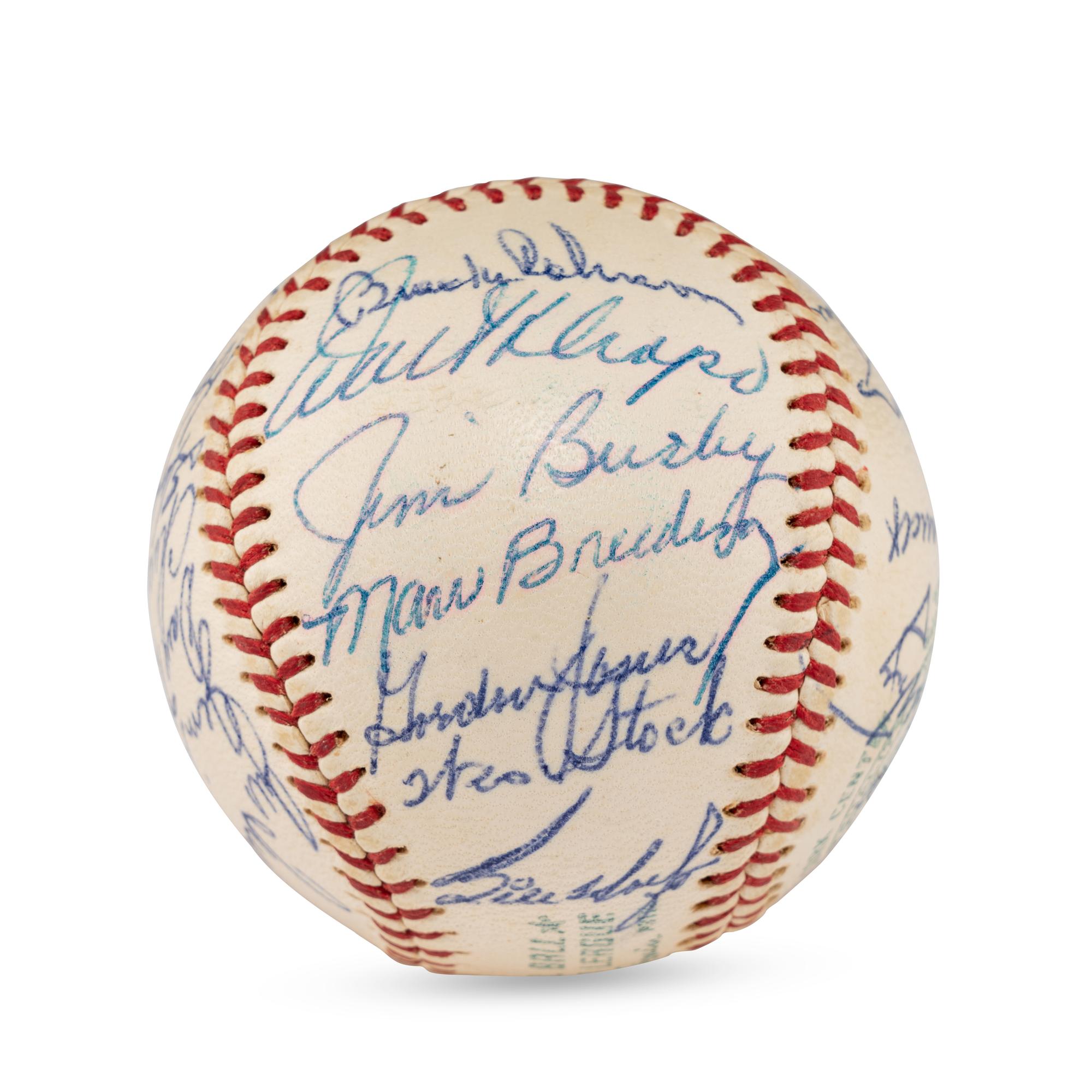A 1960 Baltimore Orioles Team Signed Autograph Baseball