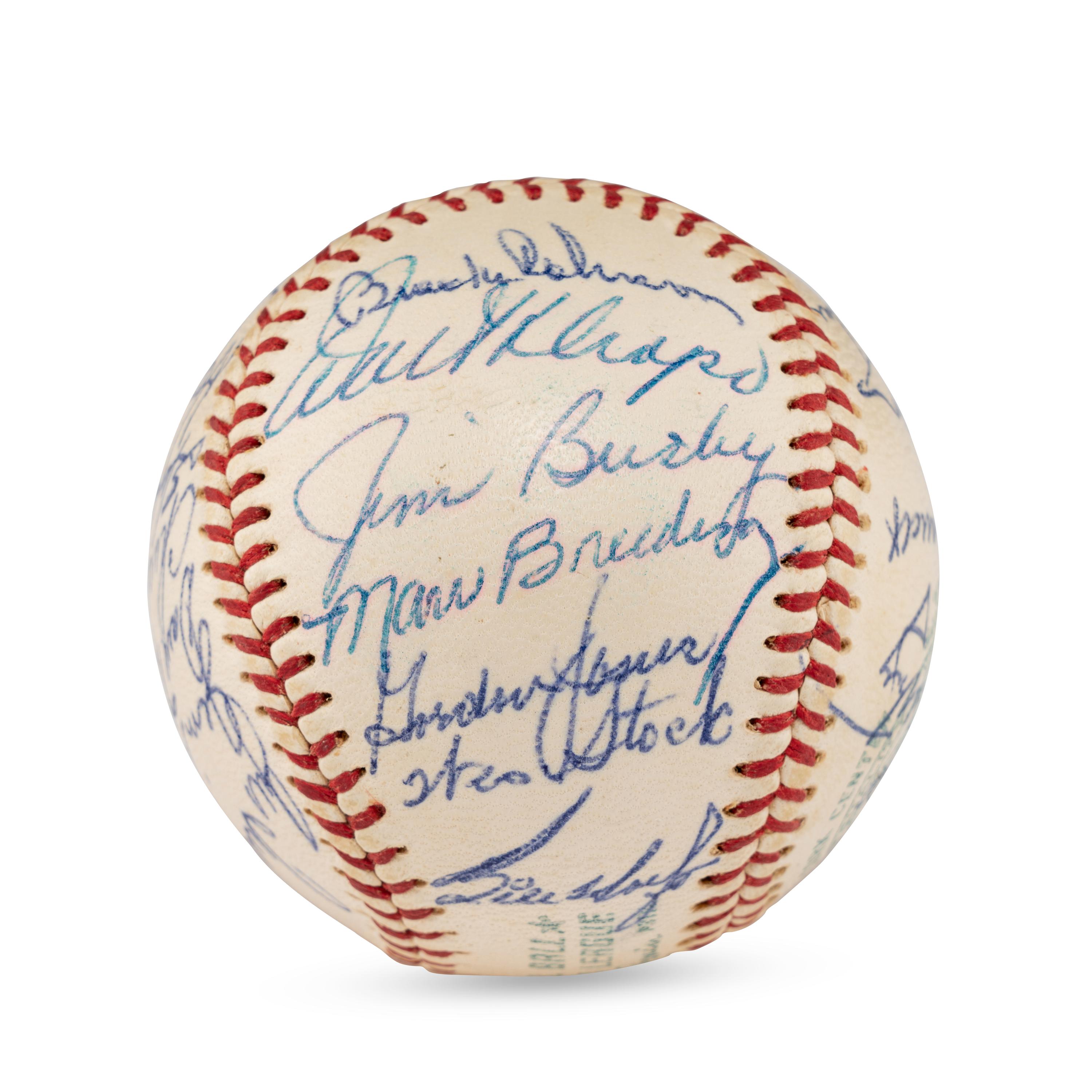 A 1960 Baltimore Orioles Team Signed Autograph Baseball