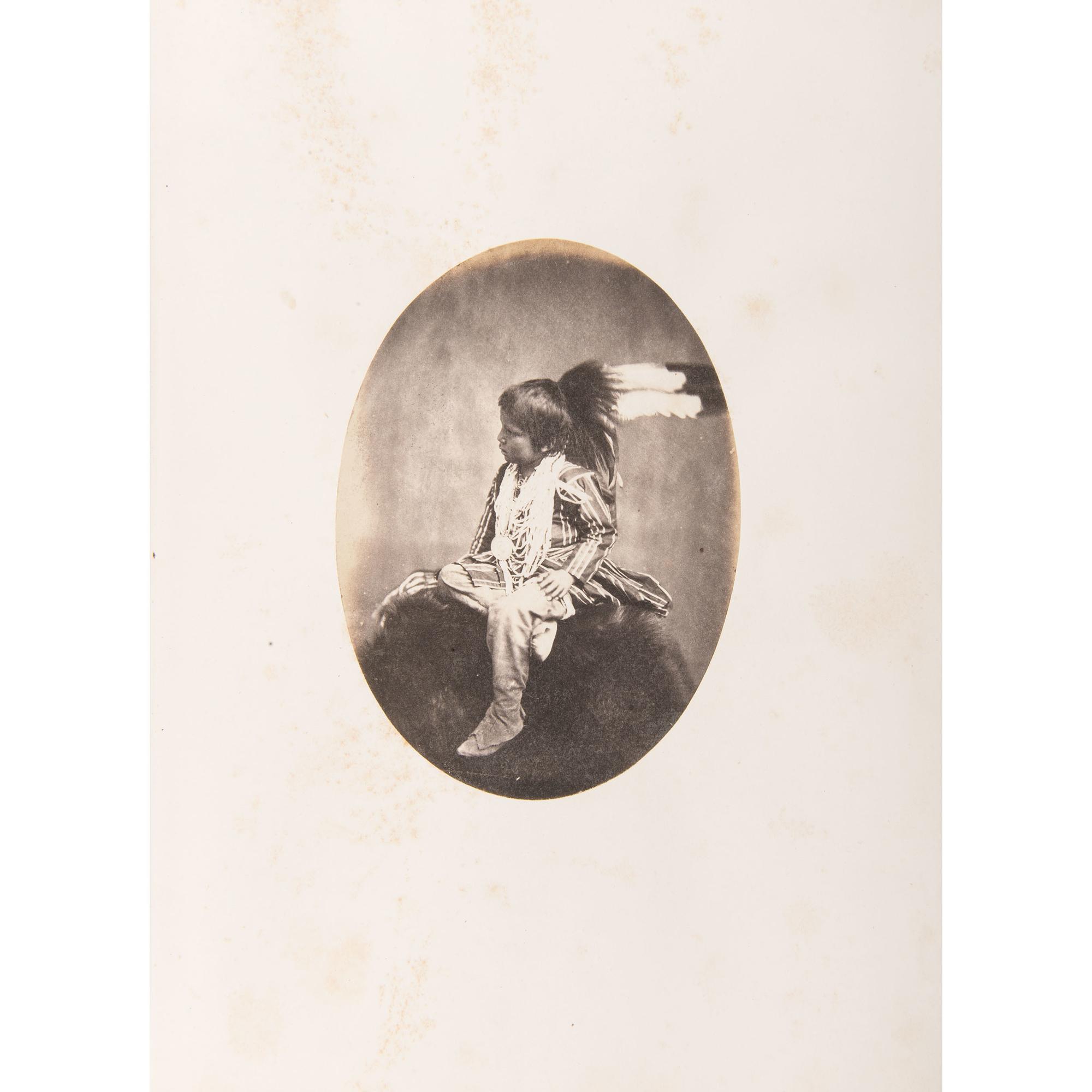 Joel Whitney, Exceptional Album Containing Large Format Photographs of Sioux Involved in the 1862 Minnesota Uprising