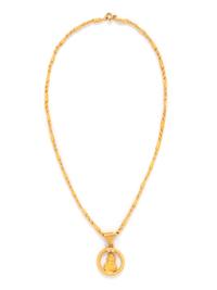 YELLOW GOLD PENDANT NECKLACE