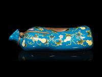 A Chinese Famille Rose Porcelain Bag-Form Pillow
