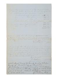 [ENSLAVEMENT & ABOLITION]. A group of 6 estate documents listing individual enslaved persons, most by name. [Bourbon County, KY]. 1831-1861.