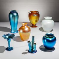 Steuben Glass (American, founded 1903) — Group of 7 Steuben Glassware Items, c. 1930