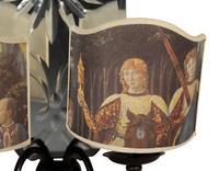 A Venetian Etched Glass Two-Light Sconce