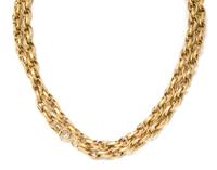 An Antique Fancy Link Necklace, 30.90 dwts.