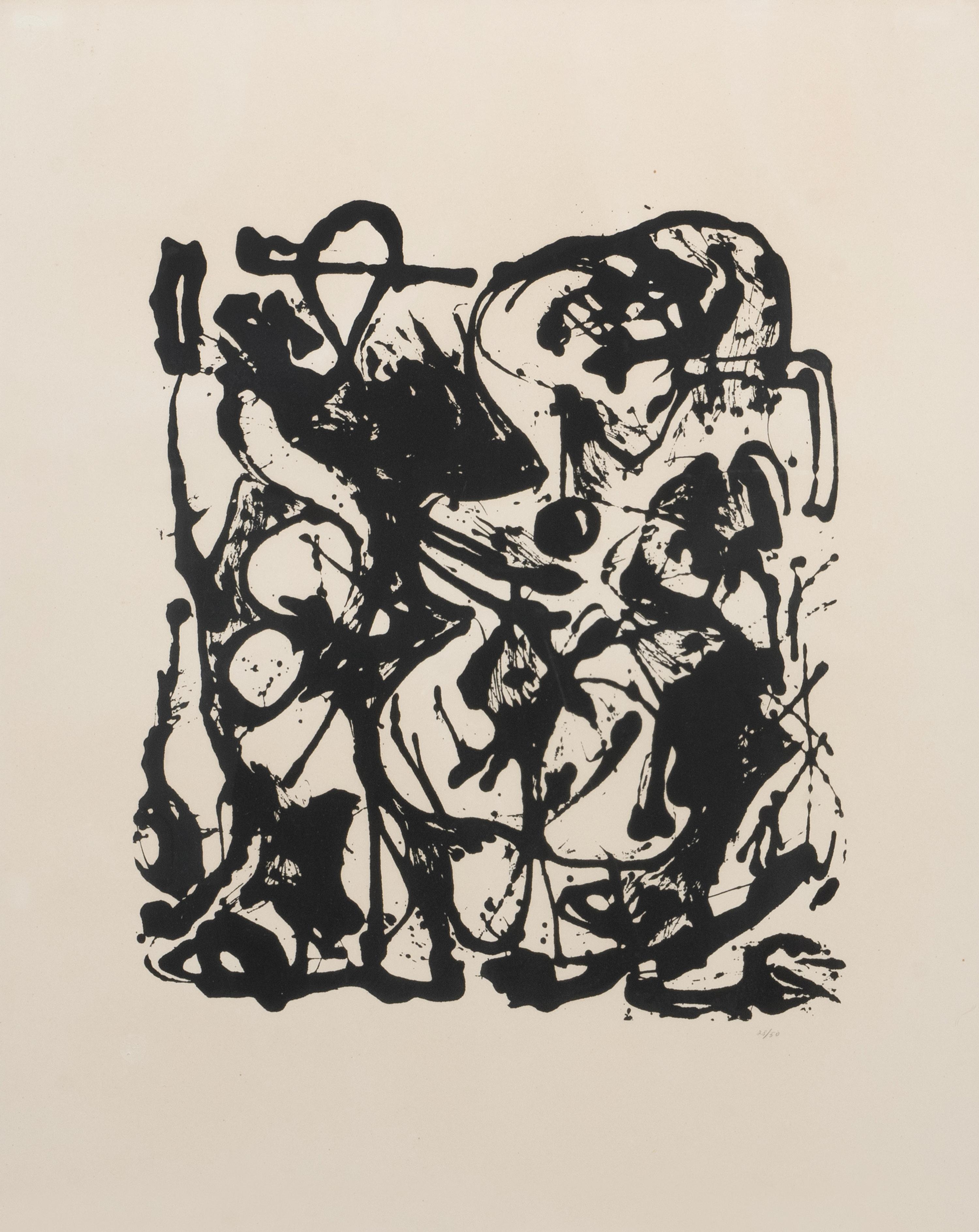 A Pair of Prints from Untitled Portfolio , 1951 (printed in 1964 by Lee Krasner and the Pollock Estate)