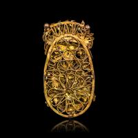 A Chinese Filigree Hair Ornament, Qing Dynasty 清 累絲鈿子