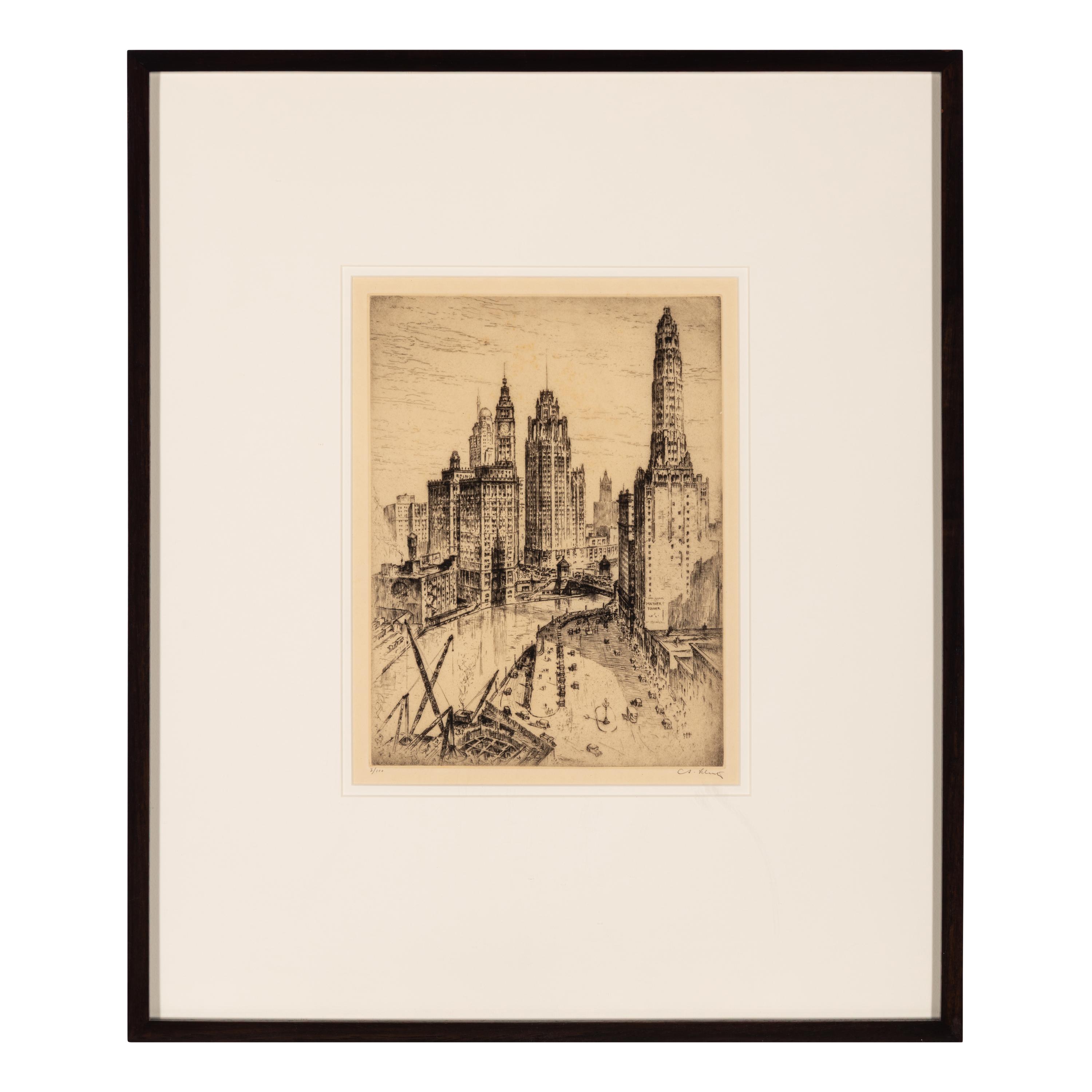 Anton Schutz (German/American, 1894-1977) — Five Etchings