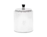 A Georg Jensen Silver Covered Canister
