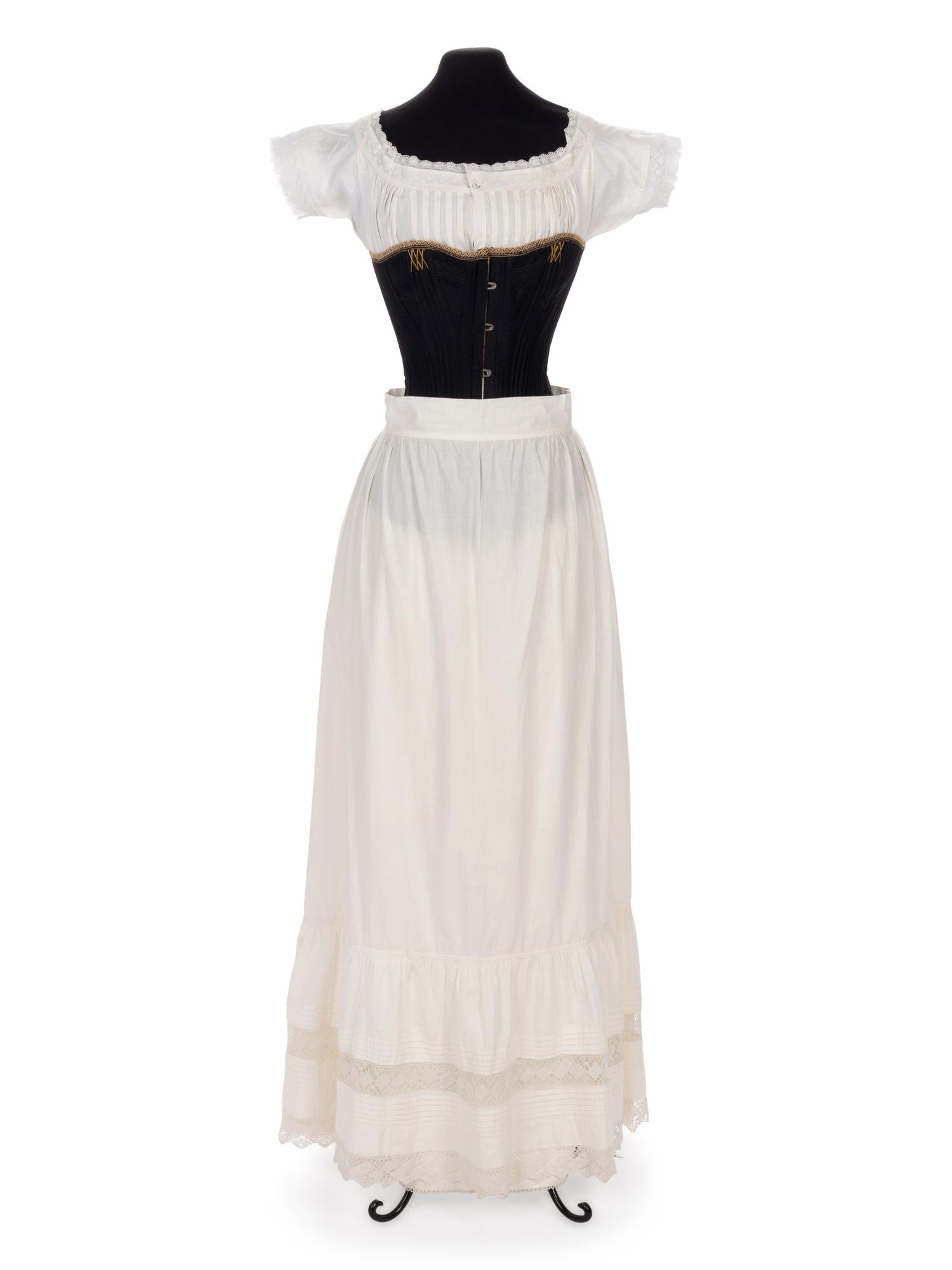 Collection of Five Cotton Pairs of Drawers and Three Petticoats, 1870-1900s