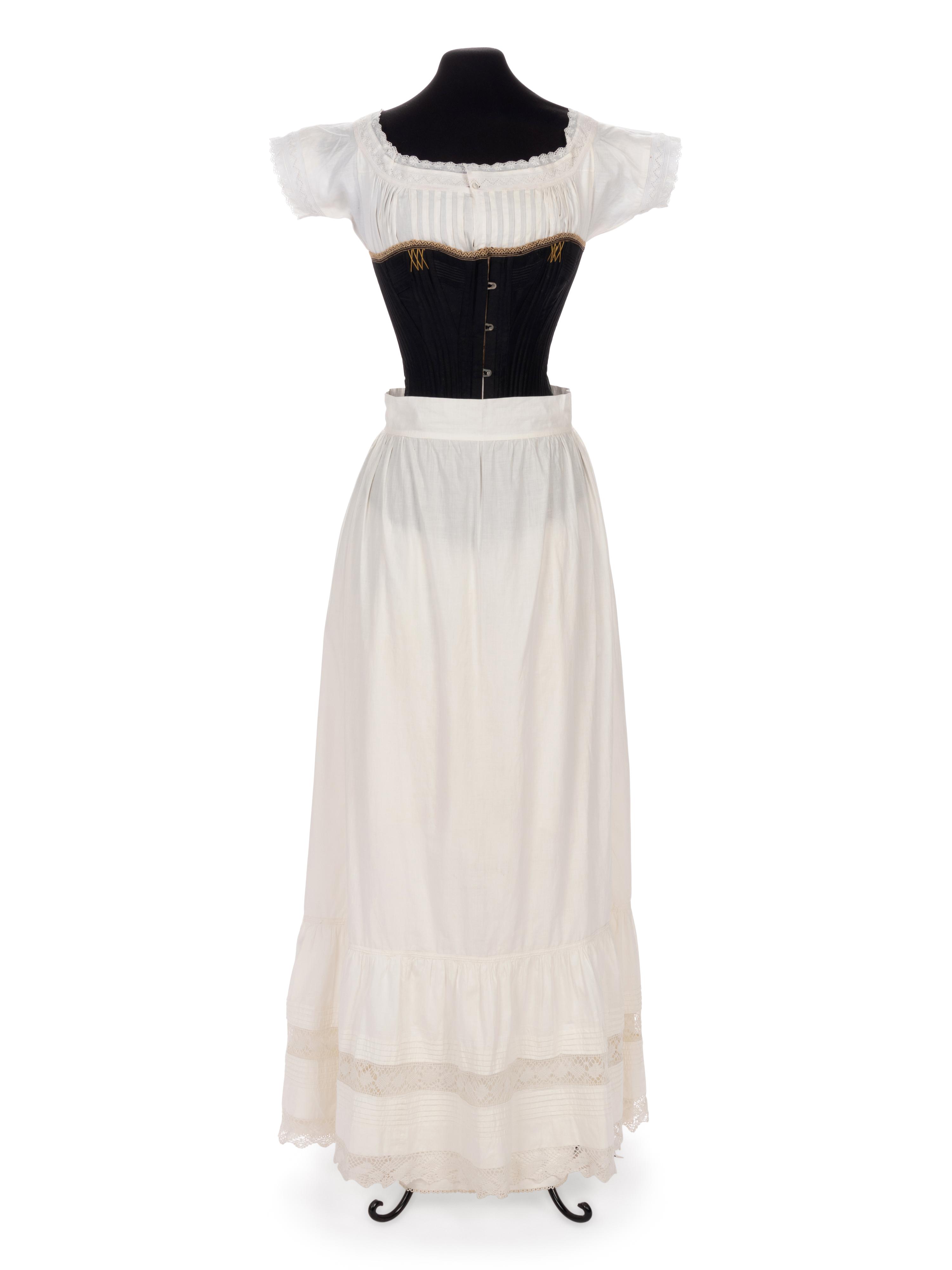 Collection of Five Cotton Pairs of Drawers and Three Petticoats, 1870-1900s