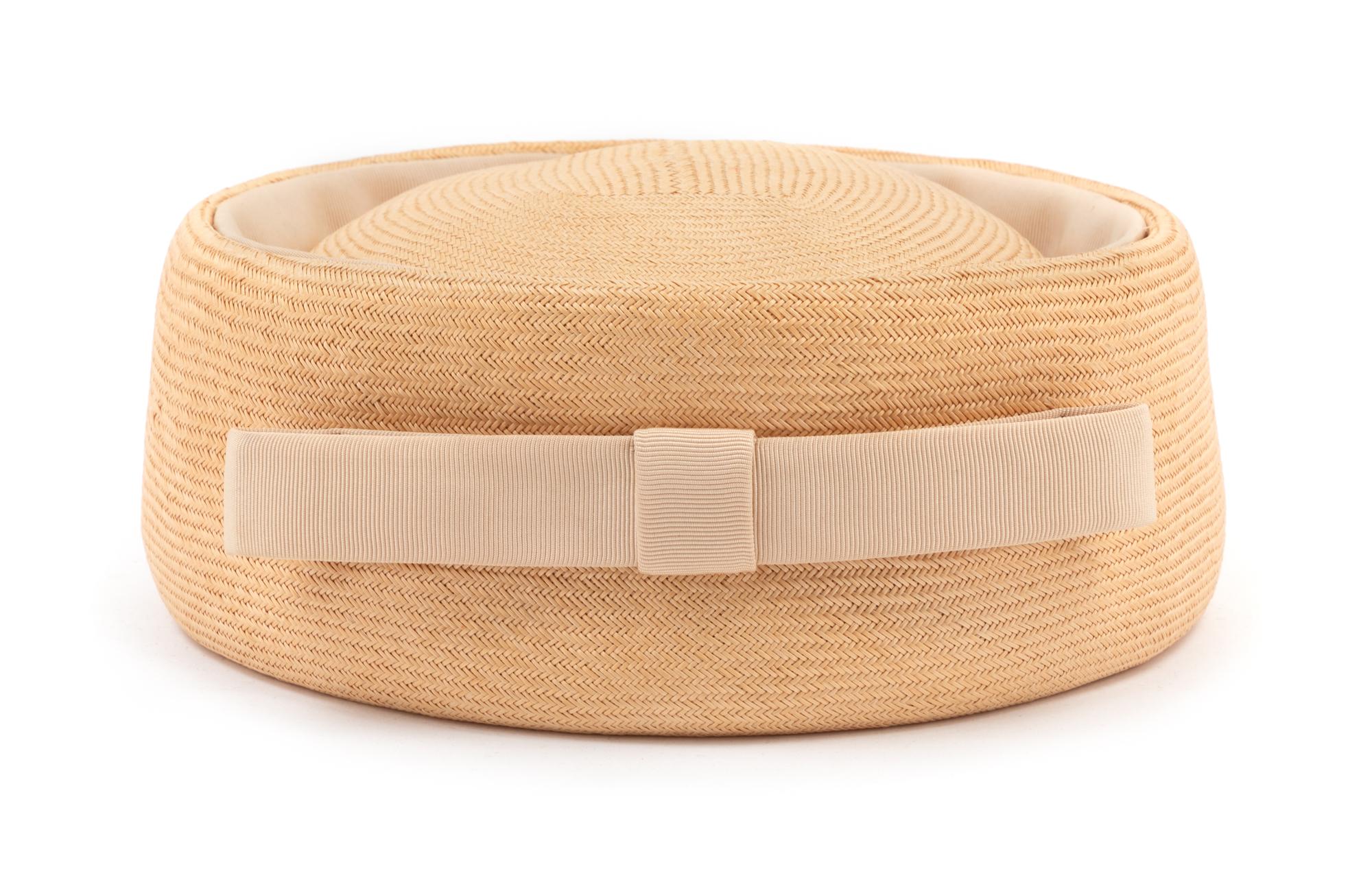 Balenciaga Straw Hat in Box, 1950-60s