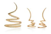 A Collection of Yellow Gold Jewelry, 7.00 dwts.