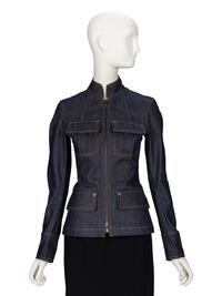 Yves Saint Laurent Rive Gauche, Fitted Denim Jacket