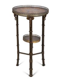 A French Brass Side Table After the Model by Adam Weisweiler