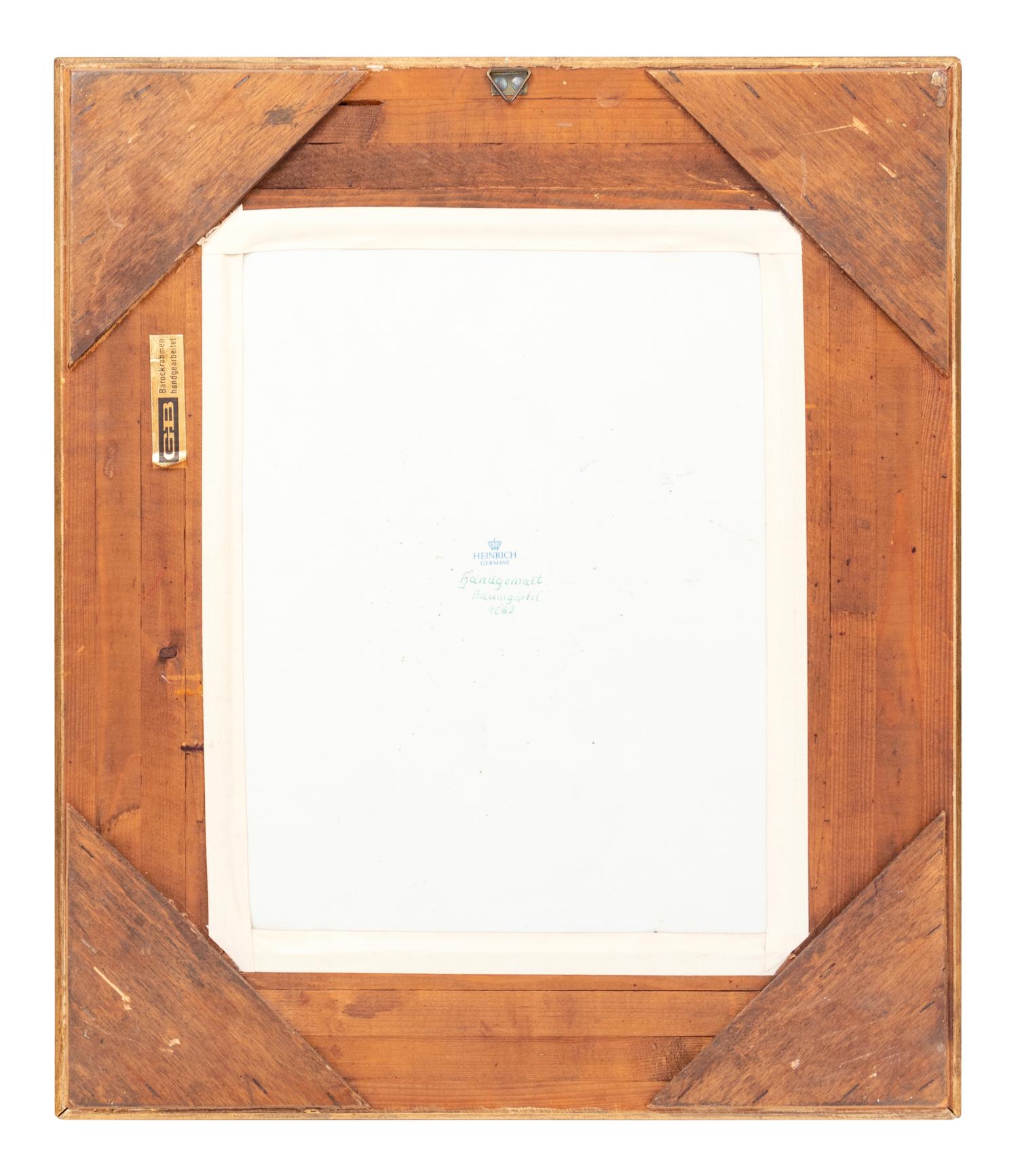 A German Painted Porcelain Plaque