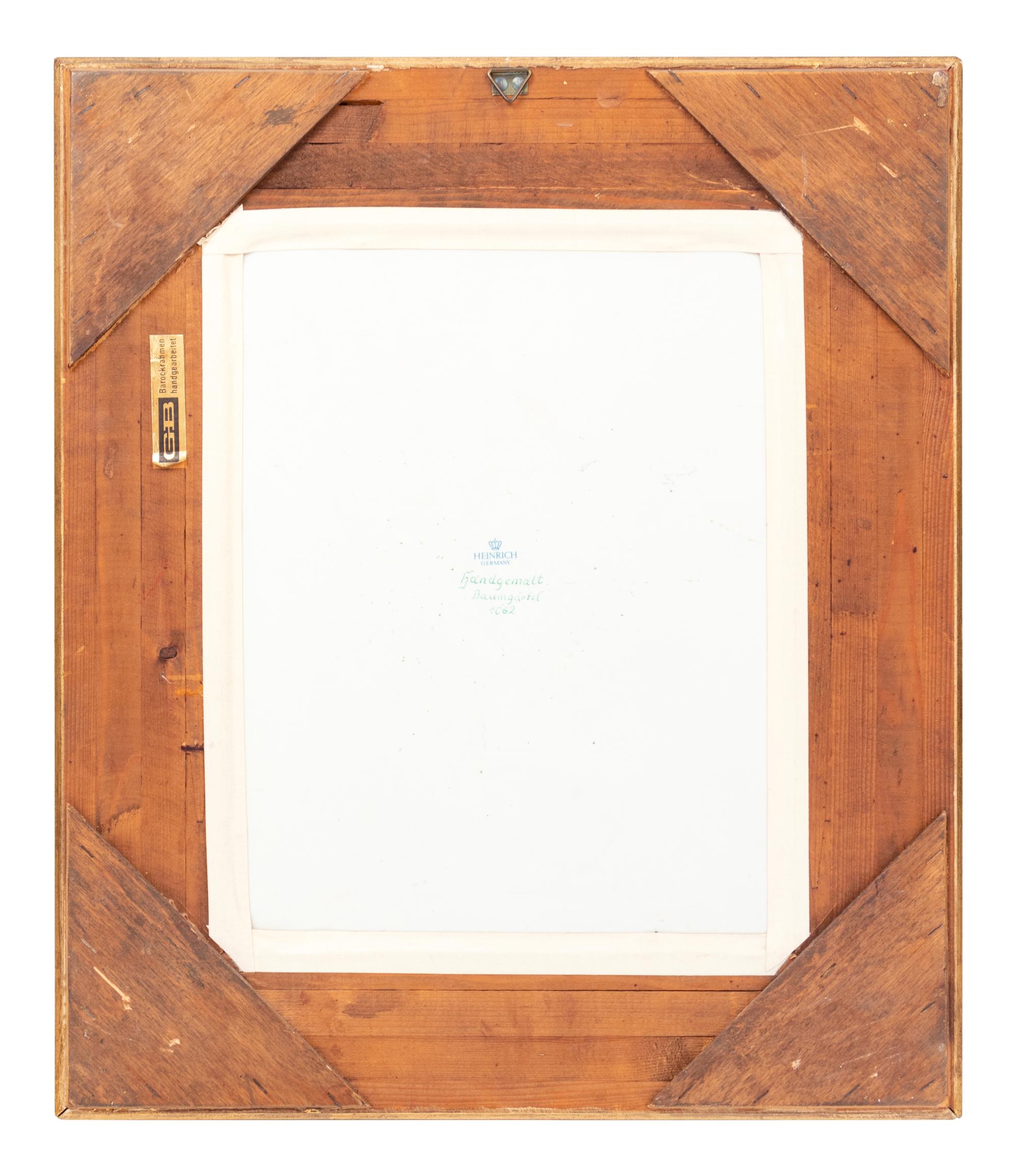 A German Painted Porcelain Plaque