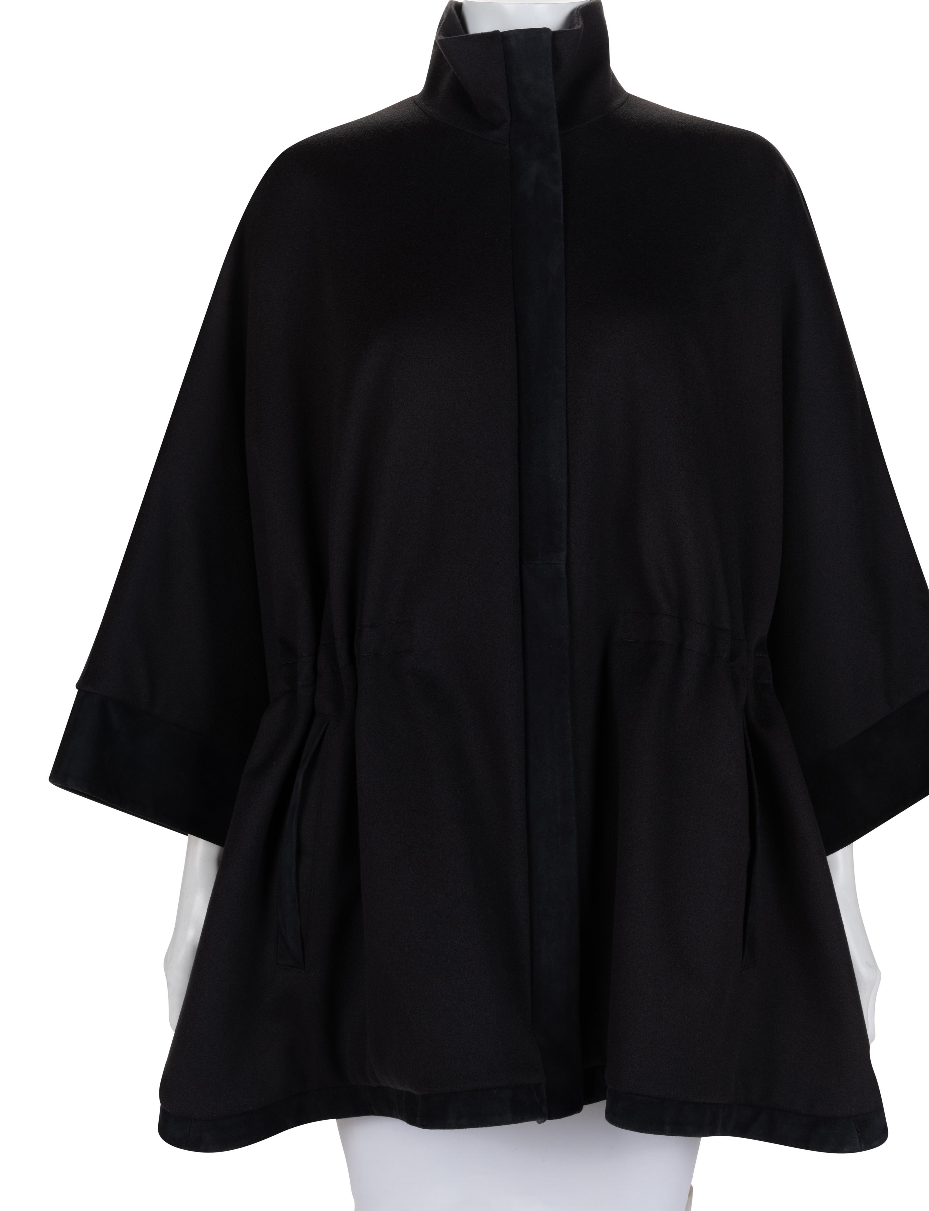Loro Piana Cashmere and Suede Poncho