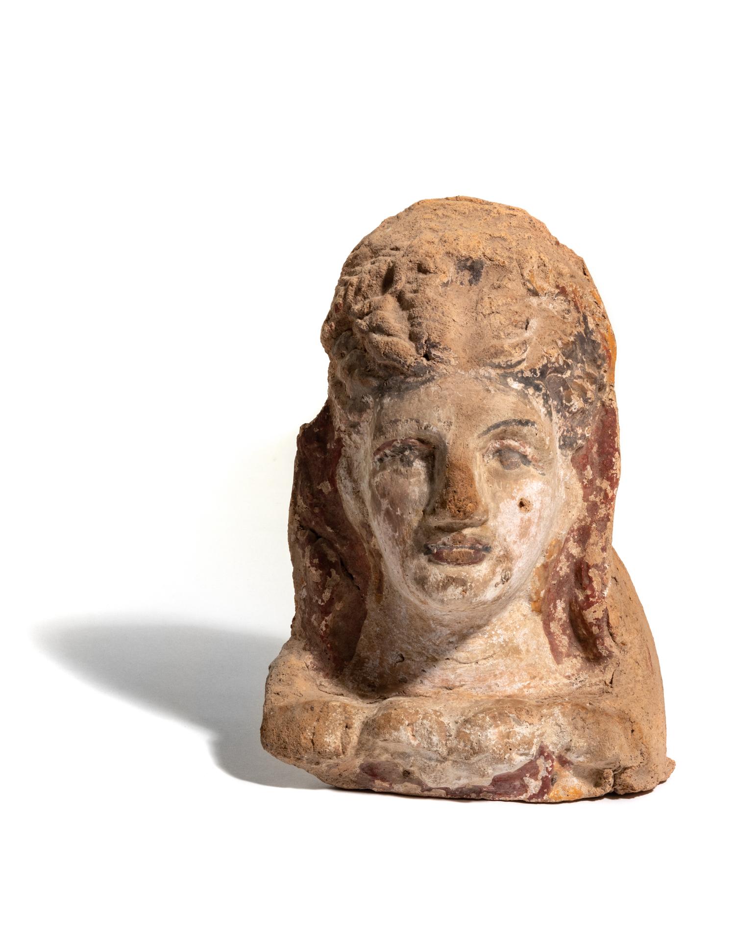 A Greek Terra Cotta Antefix