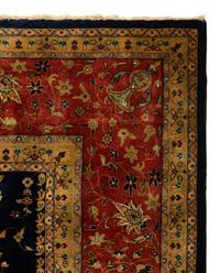An Indian Persian Design Wool Rug — 20th Century