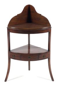 A George III Mahogany Corner Wash Stand — EARLY 19TH CENTURY