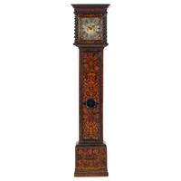 A William and Mary Walnut and Marquetry Tall Case Clock