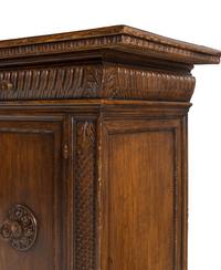 An Italian Baroque Grain-Painted Console Cabinet