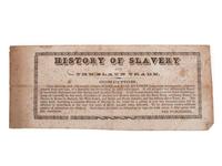 [SLAVERY & ABOLITION]. A group of 6 works related to American slavery, comprising: