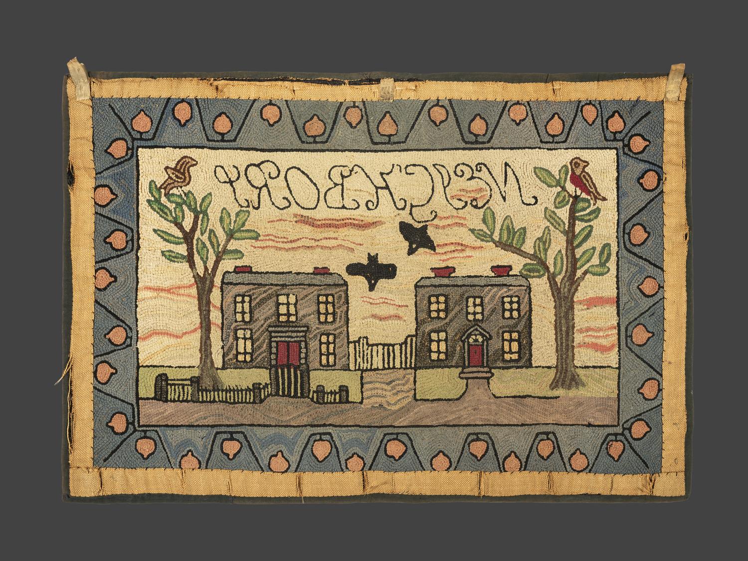 A Pictorial Hooked Rug